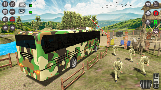 اسکرین شات بازی Army bus games military bus 4