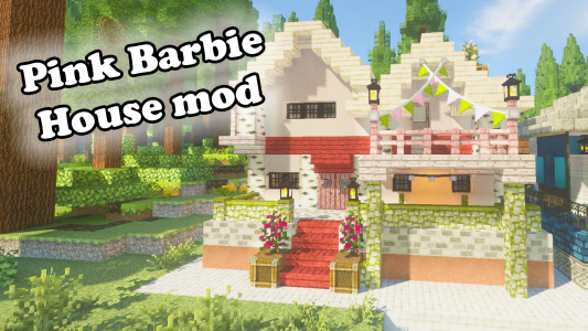 اسکرین شات برنامه Mod Barbie Pink House for MCPE 2