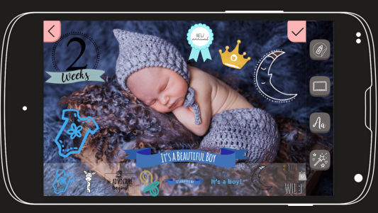 اسکرین شات 4 برنامه Baby Story Photo Editor App