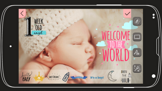 اسکرین شات 3 برنامه Baby Story Photo Editor App