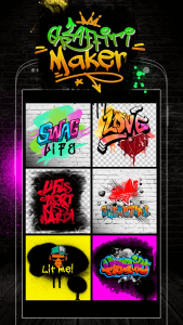 اسکرین شات برنامه Graffiti Logo Maker App 5