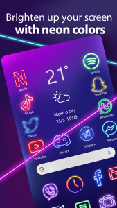 اسکرین شات برنامه Neon Icon Designer App 2