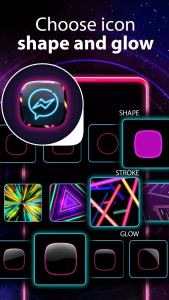اسکرین شات برنامه Neon Icon Designer App 4