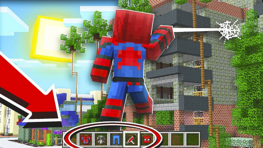 اسکرین شات برنامه Spider MAN Mod for Minecraft 1