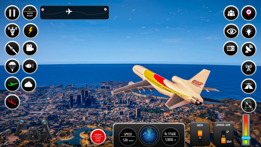 اسکرین شات بازی Flight Simulator Airplane Game 3