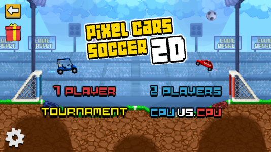 اسکرین شات بازی Pixel Cars. Soccer 1