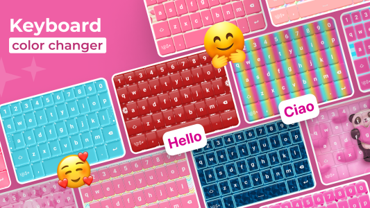 اسکرین شات 1 برنامه Custom Color Keyboard Themes