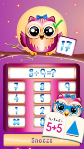 اسکرین شات برنامه Cute Owl Alarm Clock App 1