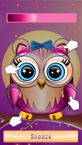 اسکرین شات برنامه Cute Owl Alarm Clock App 2