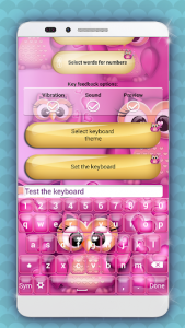 اسکرین شات برنامه Cute Owl Keyboard Changer 2