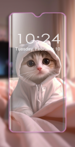 اسکرین شات 5 برنامه Cute Cats Wallpaper