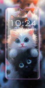 اسکرین شات 8 برنامه Cute Cats Wallpaper