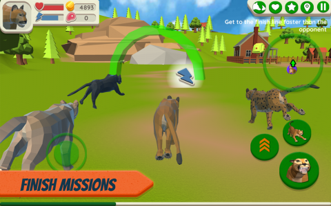 اسکرین شات بازی Cougar Simulator: Big Cats 2