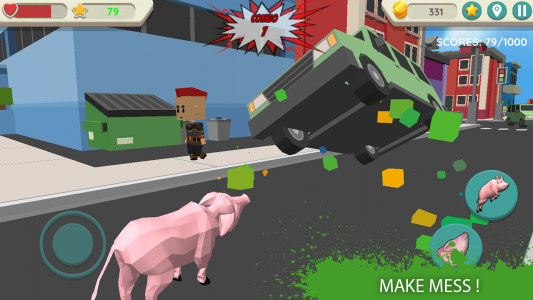 اسکرین شات بازی Crazy Pig Simulator 1