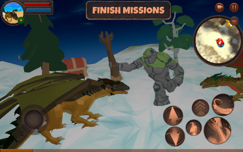 اسکرین شات بازی Dragon Simulator 3D 3