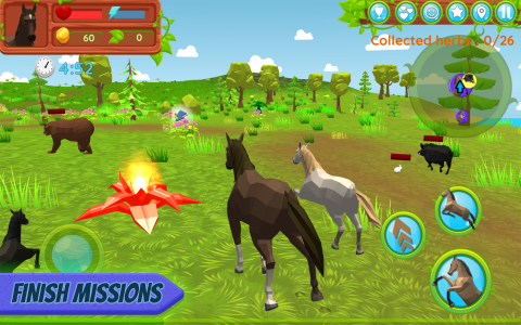 اسکرین شات بازی Horse Family: Animal Simulator 3