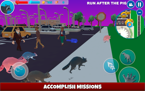 اسکرین شات بازی Raccoon Adventure Simulator 3D 2