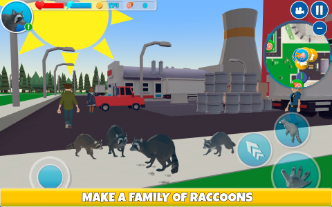 اسکرین شات بازی Raccoon Adventure Simulator 3D 3