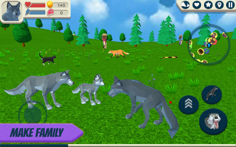 اسکرین شات بازی Wolf Simulator: Wild Animals 3 3