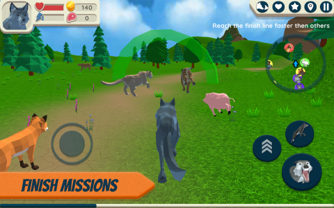 اسکرین شات بازی Wolf Simulator: Wild Animals 3 2