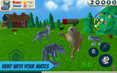 اسکرین شات بازی Wolf Simulator: Wild Animals 3 1
