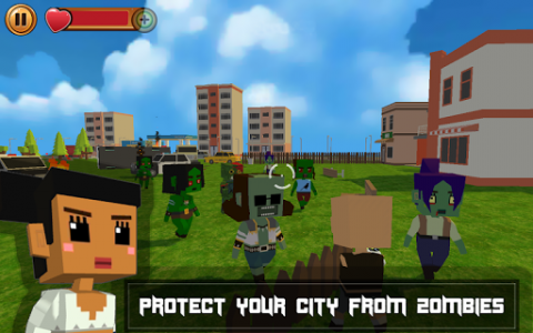 اسکرین شات بازی Zombie Blocky Hunter 1