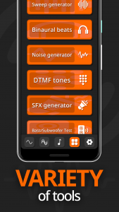 اسکرین شات برنامه Frequency Sound Generator 2