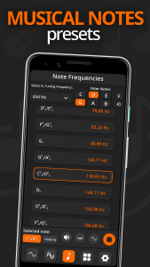 اسکرین شات برنامه Frequency Sound Generator 3