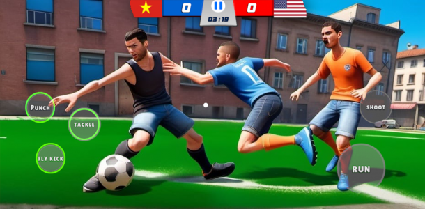 اسکرین شات بازی No Fair Soccer: Shaolin Play 1