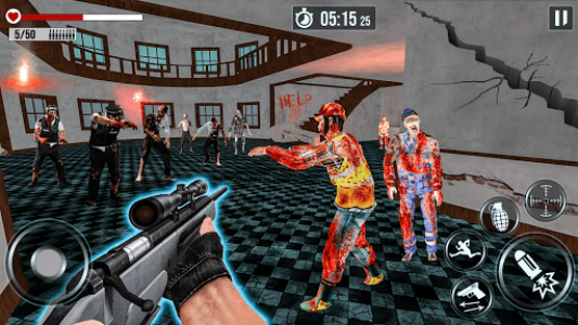 اسکرین شات بازی Into The Zombie Dead Land: Zombie Shooting Games 3