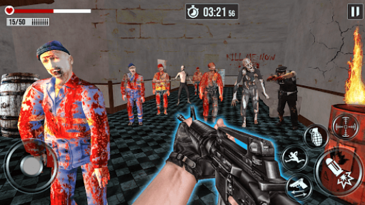 اسکرین شات بازی Into The Zombie Dead Land: Zombie Shooting Games 2