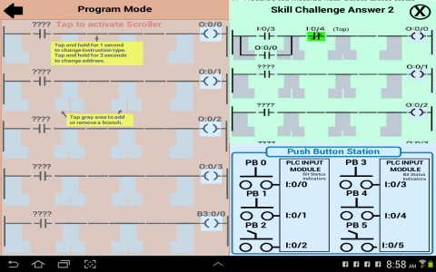 اسکرین شات 5 برنامه PLC Simulator, Mechatronics, P