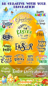 اسکرین شات برنامه Easter Egg Decorating - Photo Editor with Stickers 6