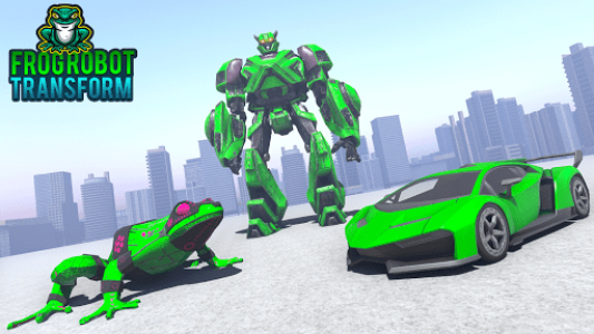 اسکرین شات برنامه Frog Robot Car Game: Robot Transforming Games 1