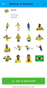 اسکرین شات برنامه Neymar Jr Stickers 2