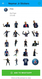 اسکرین شات برنامه Neymar Jr Stickers 1