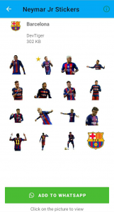 اسکرین شات برنامه Neymar Jr Stickers 4