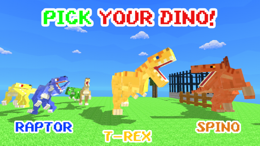 اسکرین شات بازی Blocky Dino Park Apex Arena 1