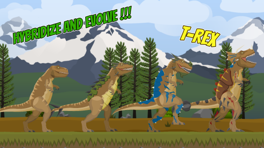 اسکرین شات بازی Hybrid Arena: T-Rex vs Spino 2