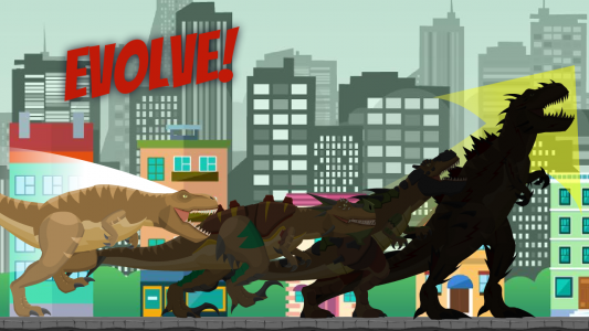 اسکرین شات 2 بازی Hybrid T-Rex: City Rampage