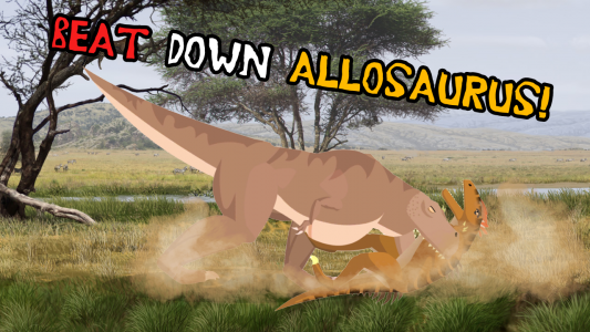 اسکرین شات بازی T-Rex Fights Allosaurus 2