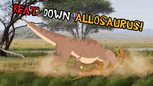 اسکرین شات 2 بازی T-Rex Fights Allosaurus
