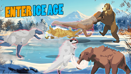 اسکرین شات 1 بازی T-Rex Fights Ice Age Beasts