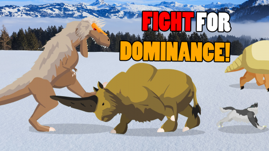 اسکرین شات بازی T-Rex Fights Ice Age Beasts 4
