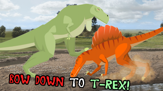 اسکرین شات بازی T-Rex Fights Spinosaurus 2
