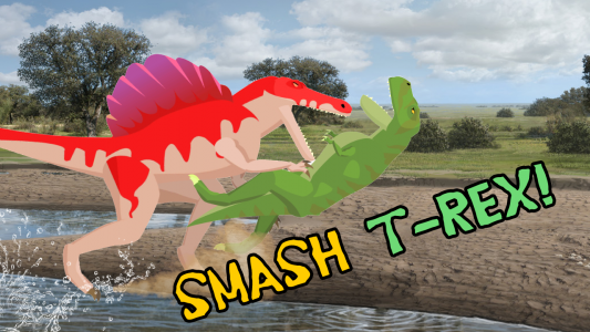 اسکرین شات بازی T-Rex Fights Spinosaurus 3