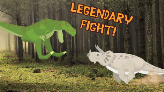 اسکرین شات بازی T-Rex Fights Triceratops 1