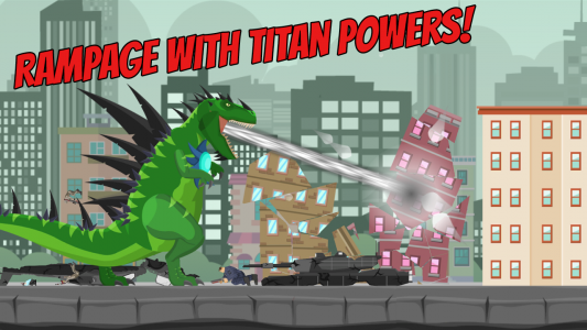 اسکرین شات بازی Hybrid Titan Rex: City Rampage 4