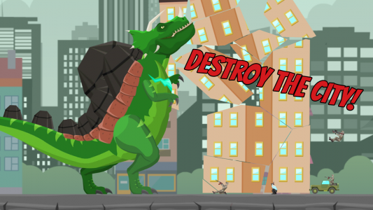 اسکرین شات بازی Hybrid Titan Rex: City Rampage 2