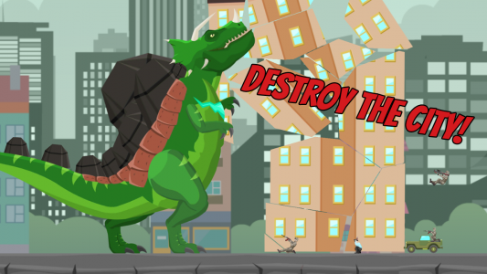 اسکرین شات 2 بازی Hybrid Titan Rex: City Rampage